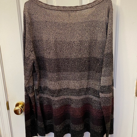White House Black Market shine striped sweater - Picture 2 of 2